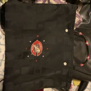 Cincinnati Reds Black Tote Bag